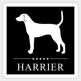 Harrier Dog White Silhouette Sticker